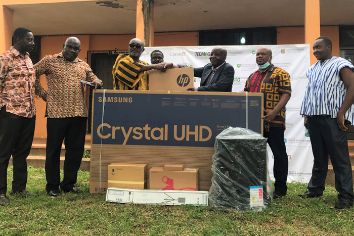 Tedmag donates a PA, Samsung Smart Television etc. to Kwadaso Agricultural College 